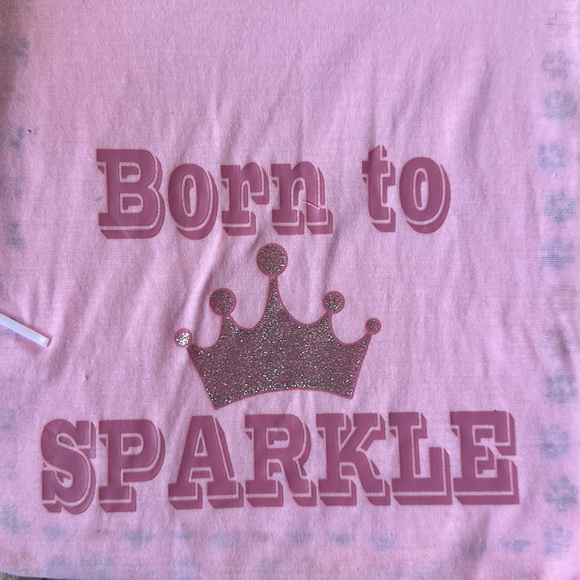 NWT DOG FEMALE SHIRT WITH MATCHING BANDANNA Born to sparkle, poop bags, & holder - Picture 2 of 8